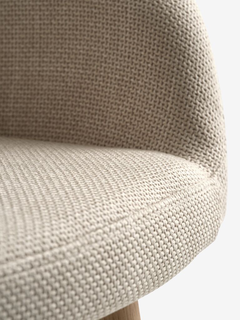 ADSLEV Barstol ADSLEV beige tyg/natur ekfärgad