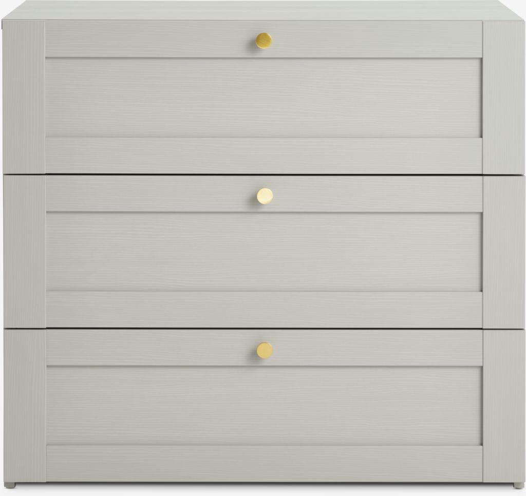 FRAMLEV Byrå FRAMLEV 3 lådor grå