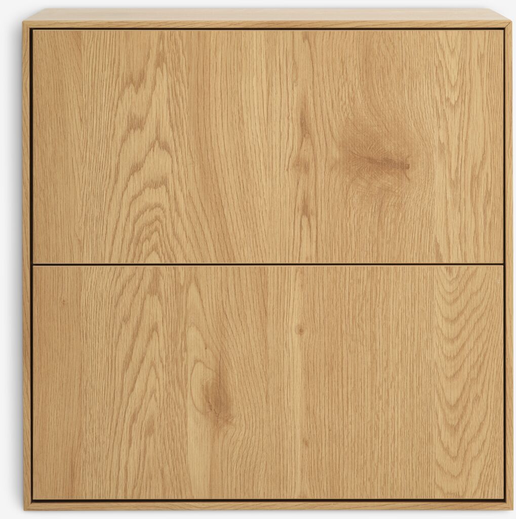 GEDSER Hyllmodul GEDSER byrå 2 lådor varm ekfärgad