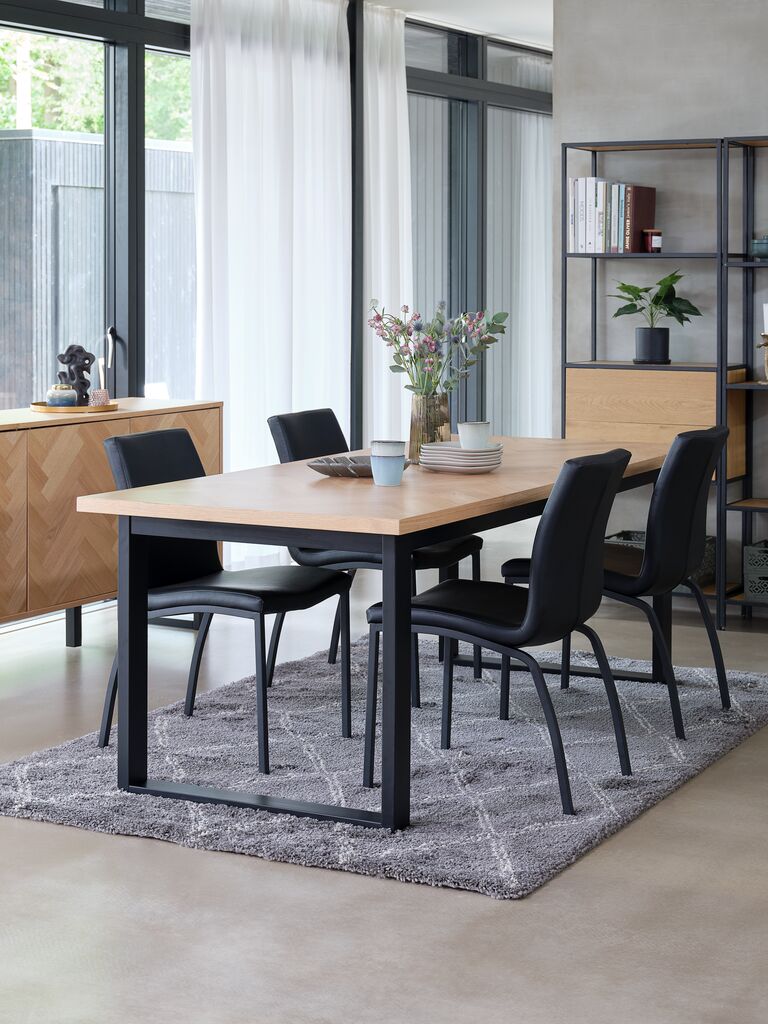 ASAA Matstol ASAA svart konstläder