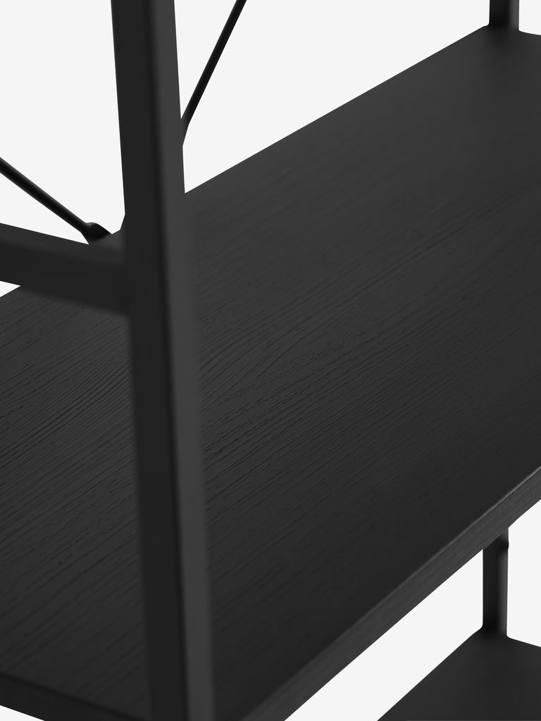 ASTRUP Hyllenhet ASTRUP 6 hyllor svart