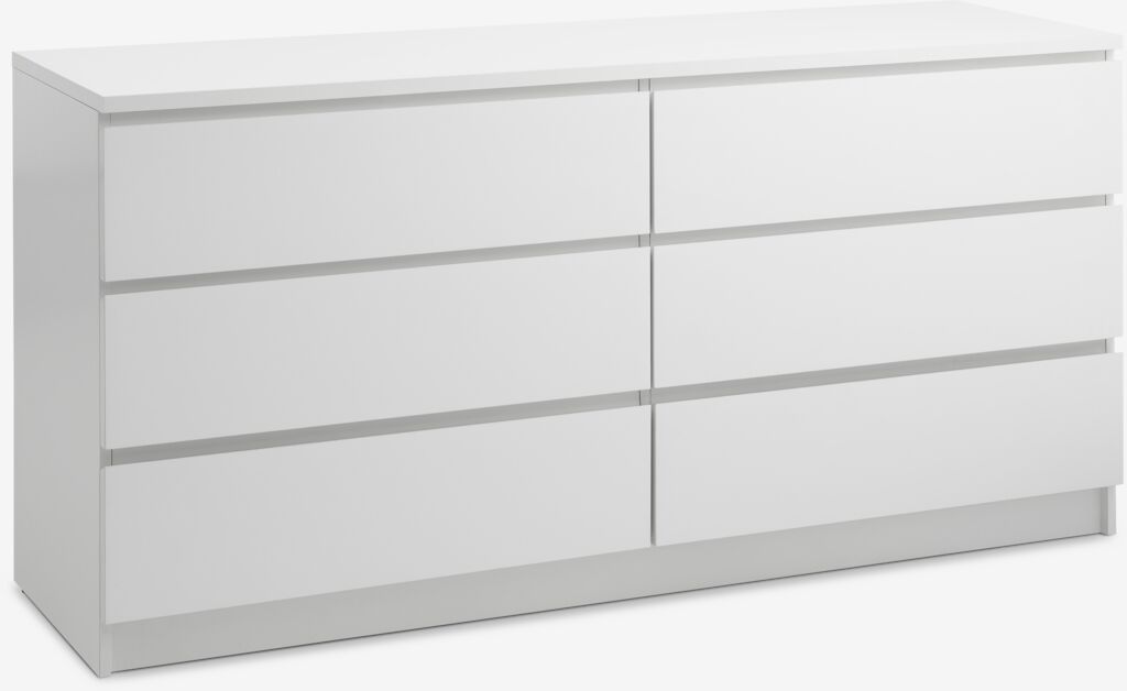 LIMFJORDEN Byrå LIMFJORDEN 3+3 lådor vit