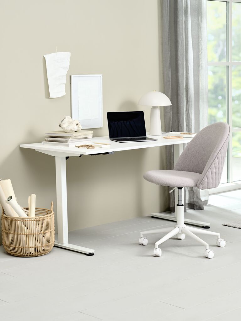 KOKKEDAL Sivbordsstol KOKKEDAL grått tyg/vit