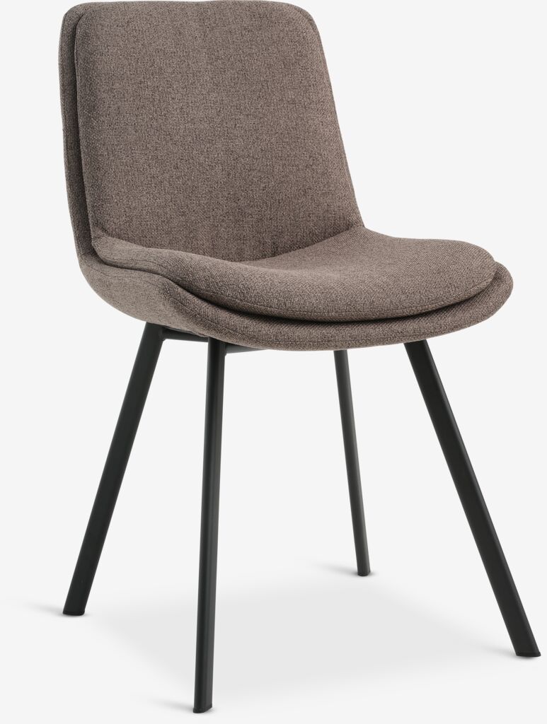 MELBY Matstol MELBY ljusbrunt tyg/svart