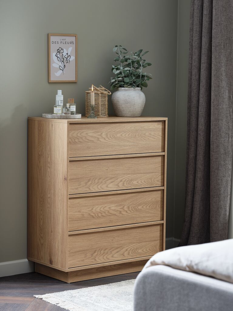 TRANUM BYRÅ TRANUM 4 lådor varm ekfärgad