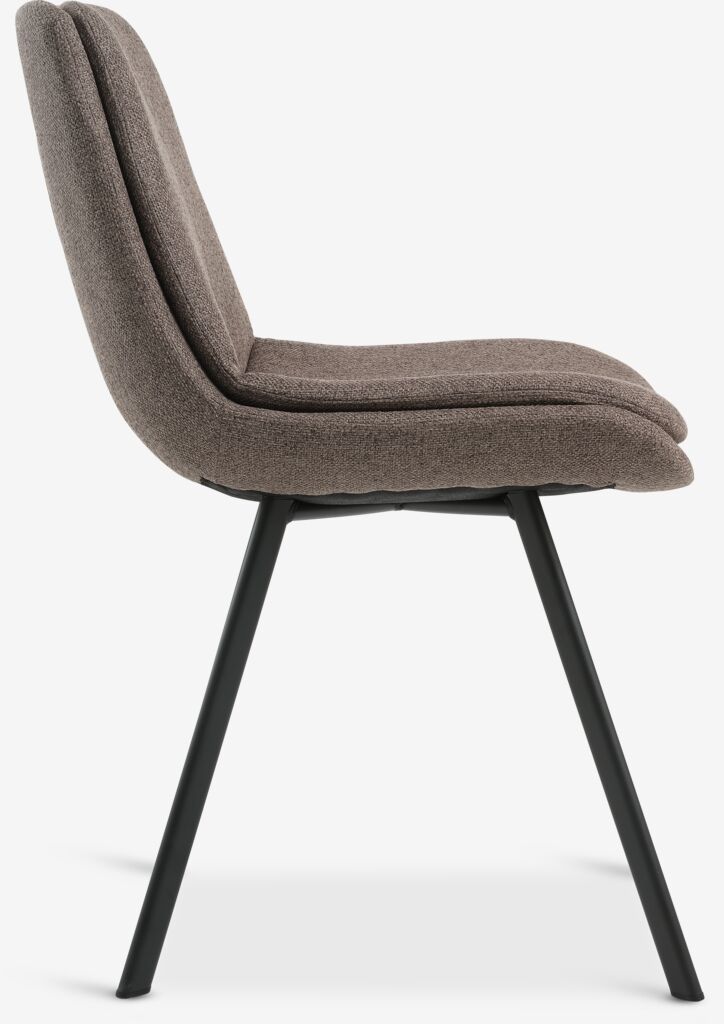 MELBY Matstol MELBY ljusbrunt tyg/svart