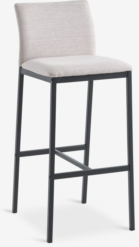 ARNUM Bar stool ARNUM beige tyg/svart