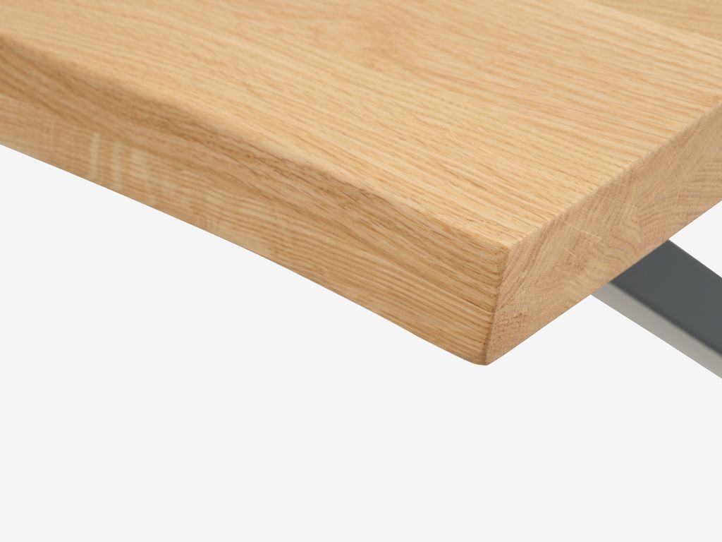 ROSLEV Matbord ROSLEV 80×140 natur ek/svart