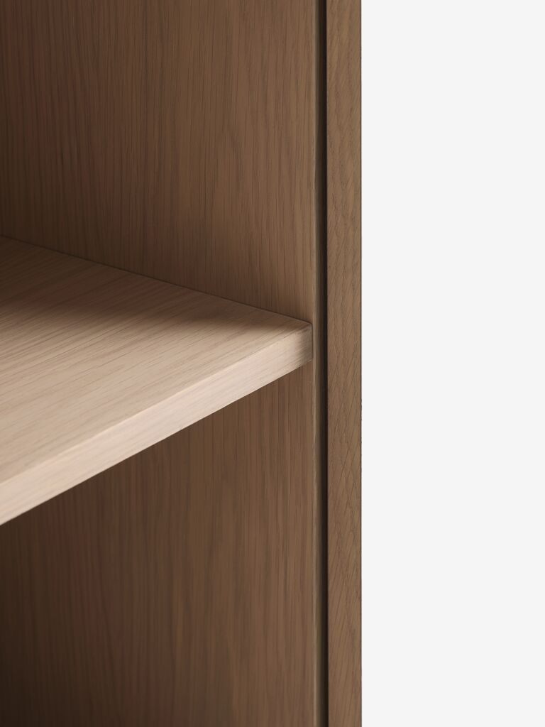 EGEBJERG Skänk EGEBJERG 1 dörr 2 lådor grå/ljus ek