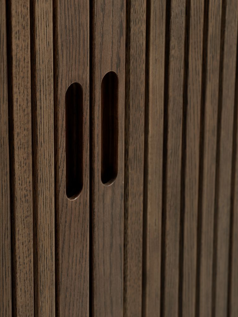 LYNGVIG Skåp LYNGVIG 90 cm 2 jalusidörrar mörk ek