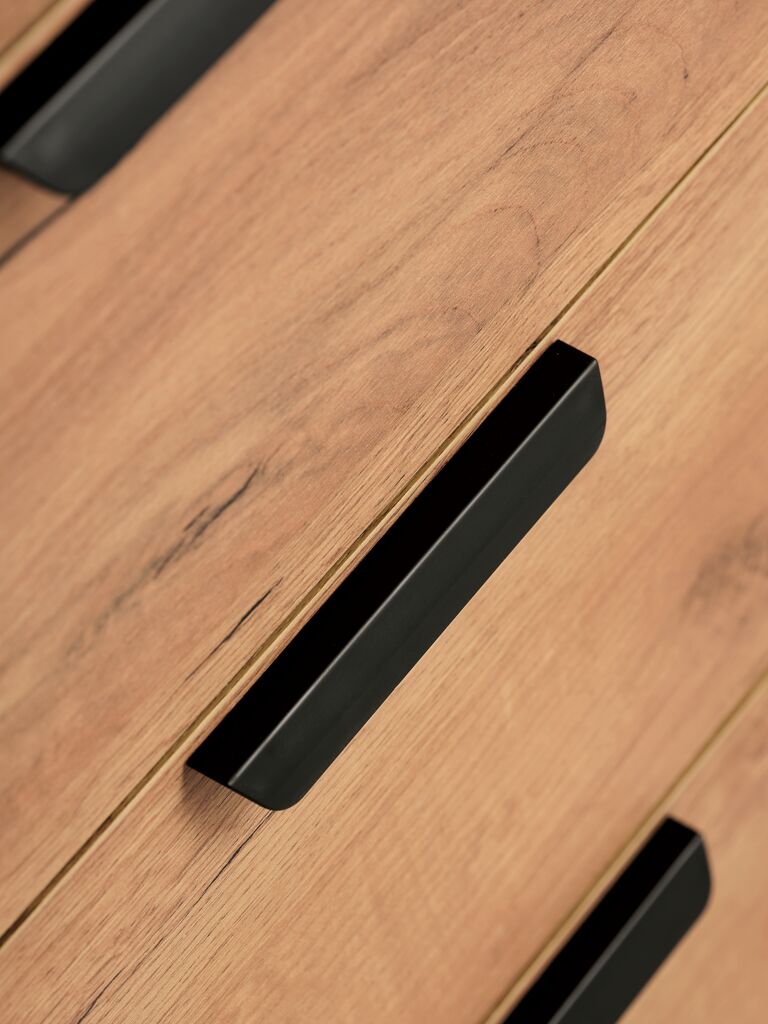 JENSLEV Byrå JENSLEV 4 lådor 1 dörr ek