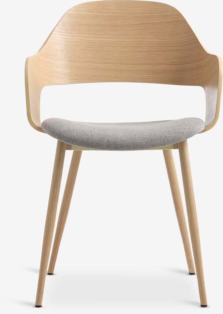 HVIDOVRE Matstol HVIDOVRE ljus ek/ljusgrått tyg