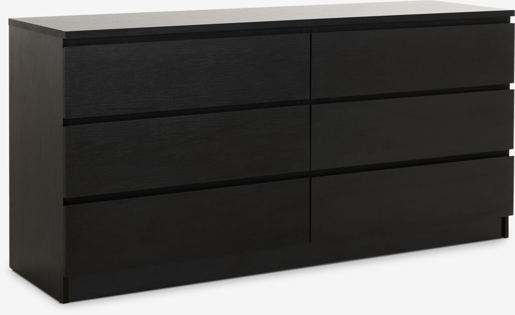 LIMFJORDEN Byrå LIMFJORDEN 3+3 lådor svart