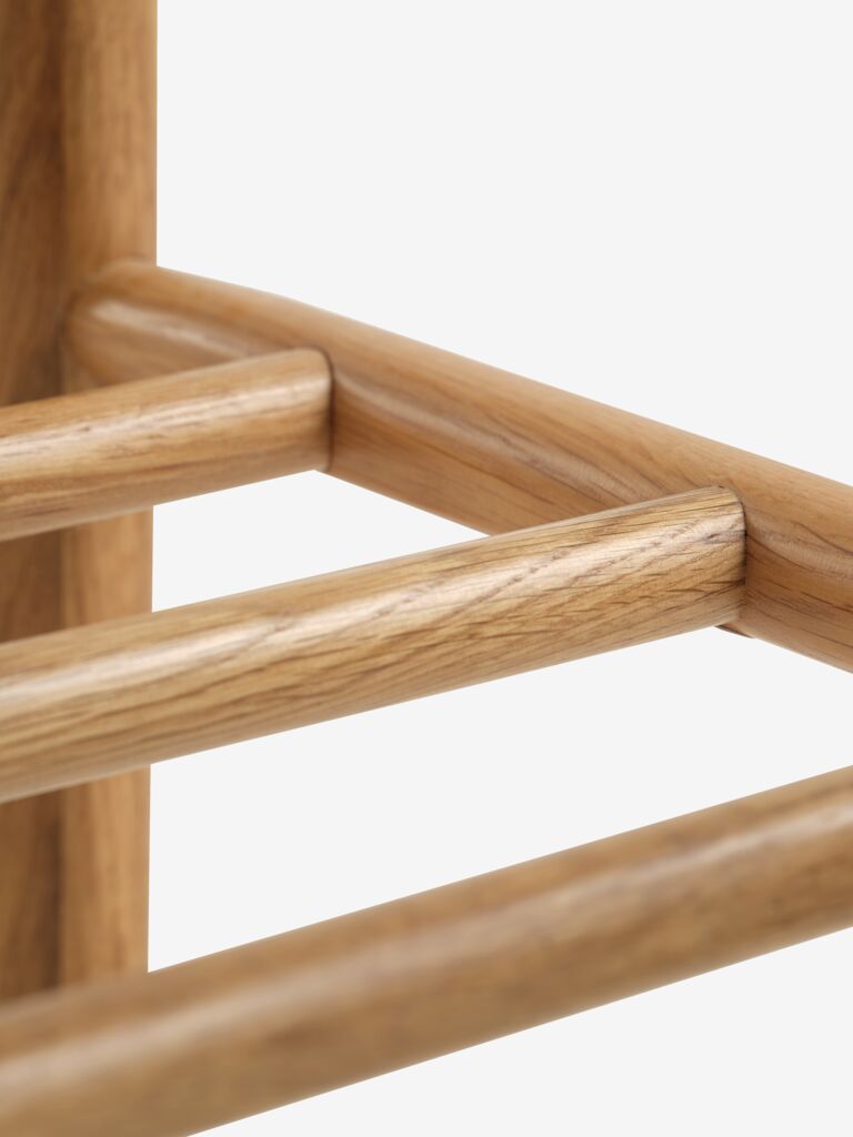 VADEHAVET Bänk VADEHAVET m/hylla natur ek/natur