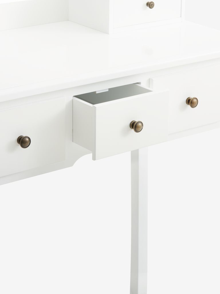 MALLING Sminkbord MALLING m/spegel 5 lådor vit