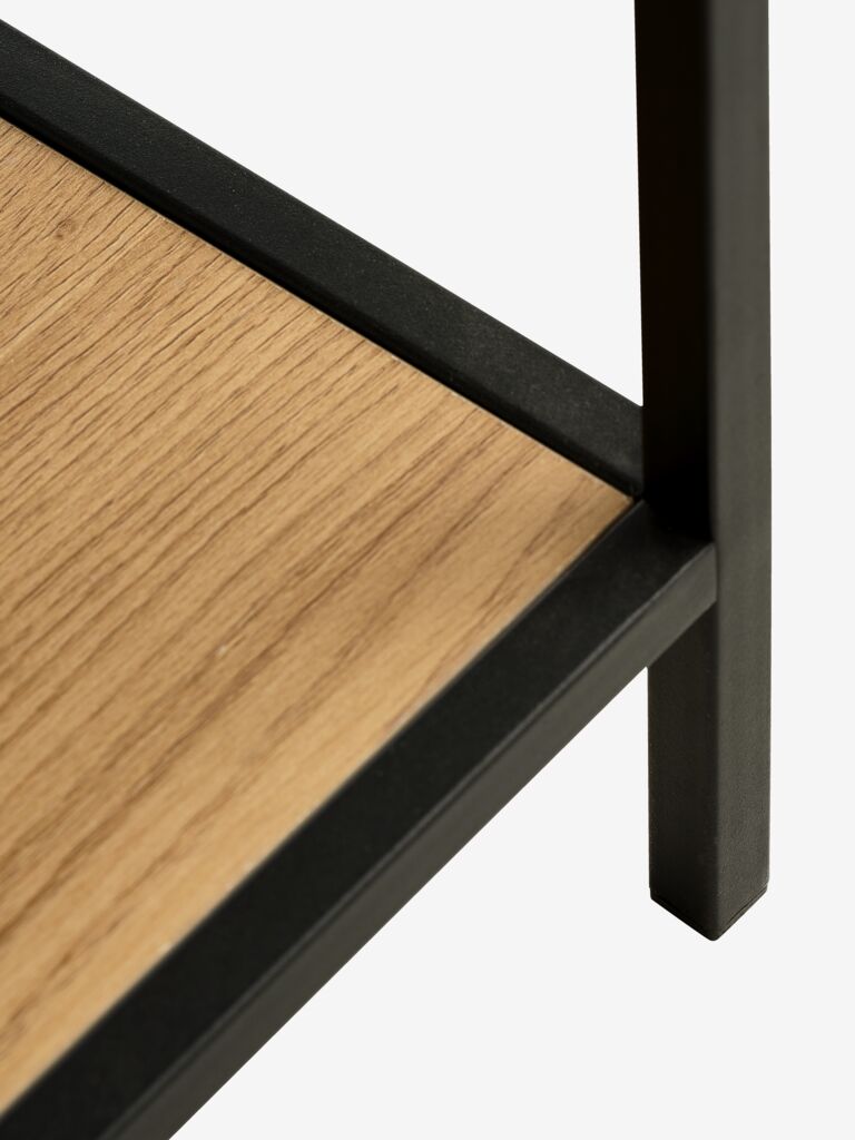 TRAPPEDAL Hyllenhet TRAPPEDAL 5 hyllor varm ekfärgad/svart