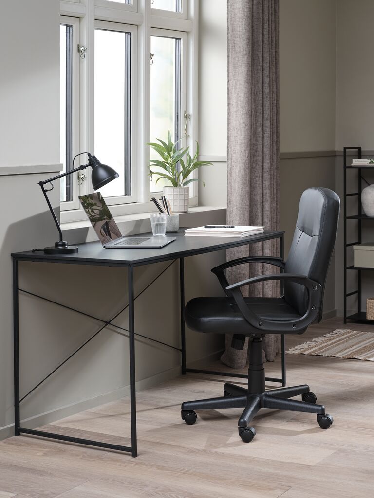 NIMTOFTE Kontorsstol NIMTOFTE svart konstläder/svart