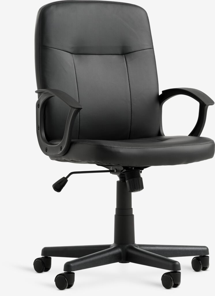 NIMTOFTE Kontorsstol NIMTOFTE svart konstläder/svart