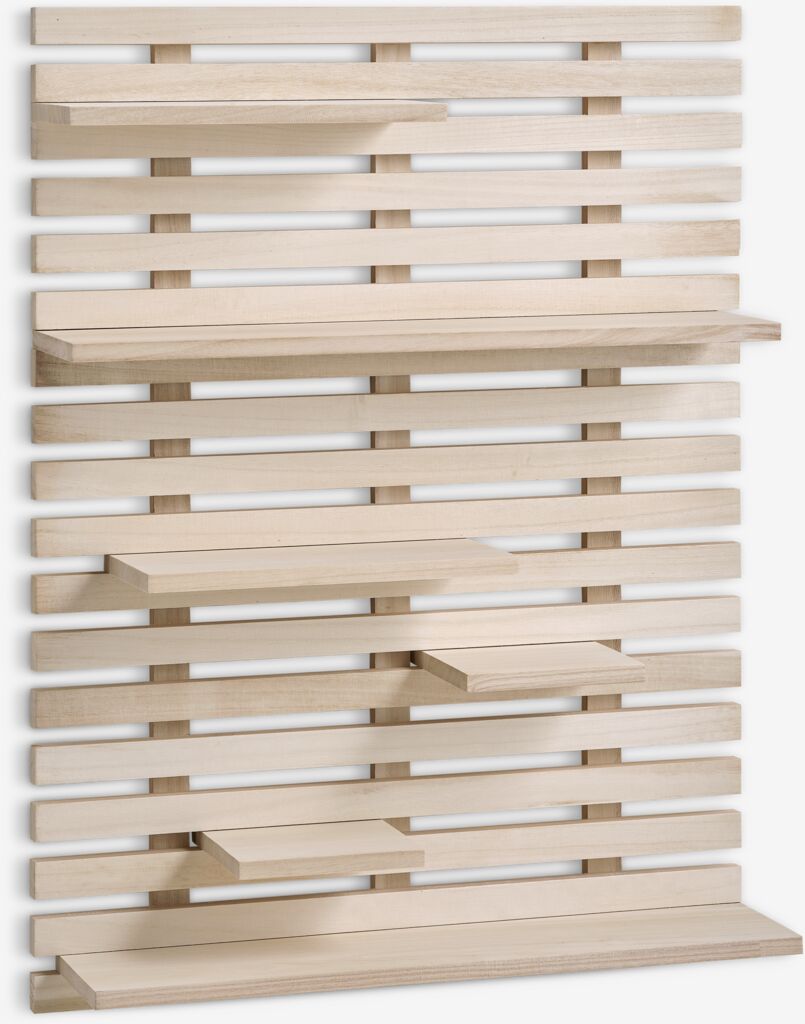 KETTINGE Vägghylla KETTINGE 6 hyllor natur