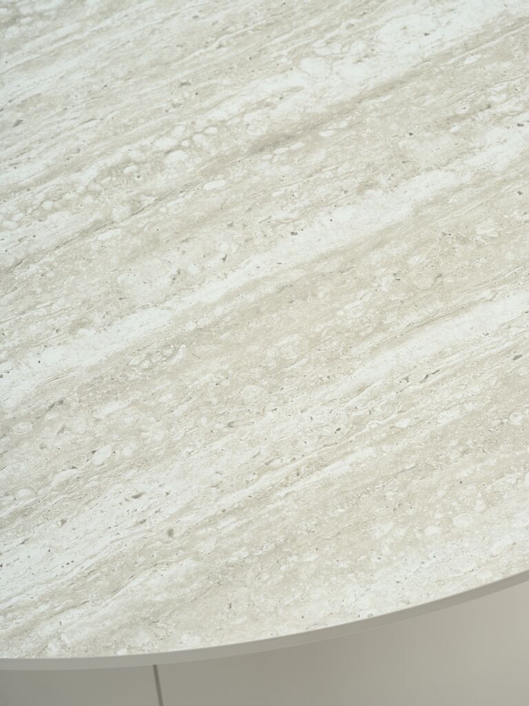 KLIPLEV Matbord KLIPLEV Ø120 travertinfärgat/beige