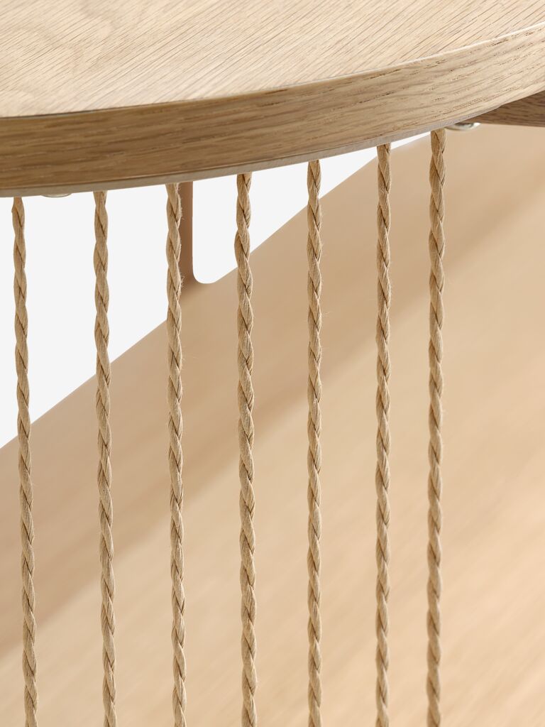 SNESLEV Skänk SNESLEV 2 hyllor natur ekfärgad