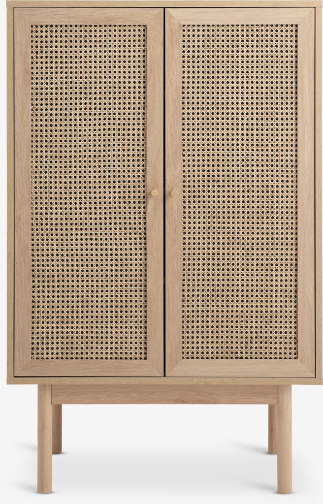 HALMSTAD Skåp HALMSTAD 2 dörrar varm ekfärgat