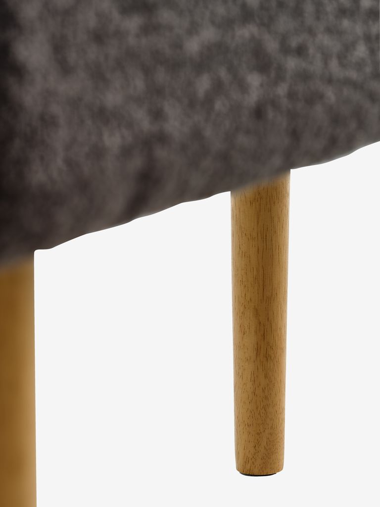 HAGEBRO Bänk HAGEBRO mörkgrått tyg/natur