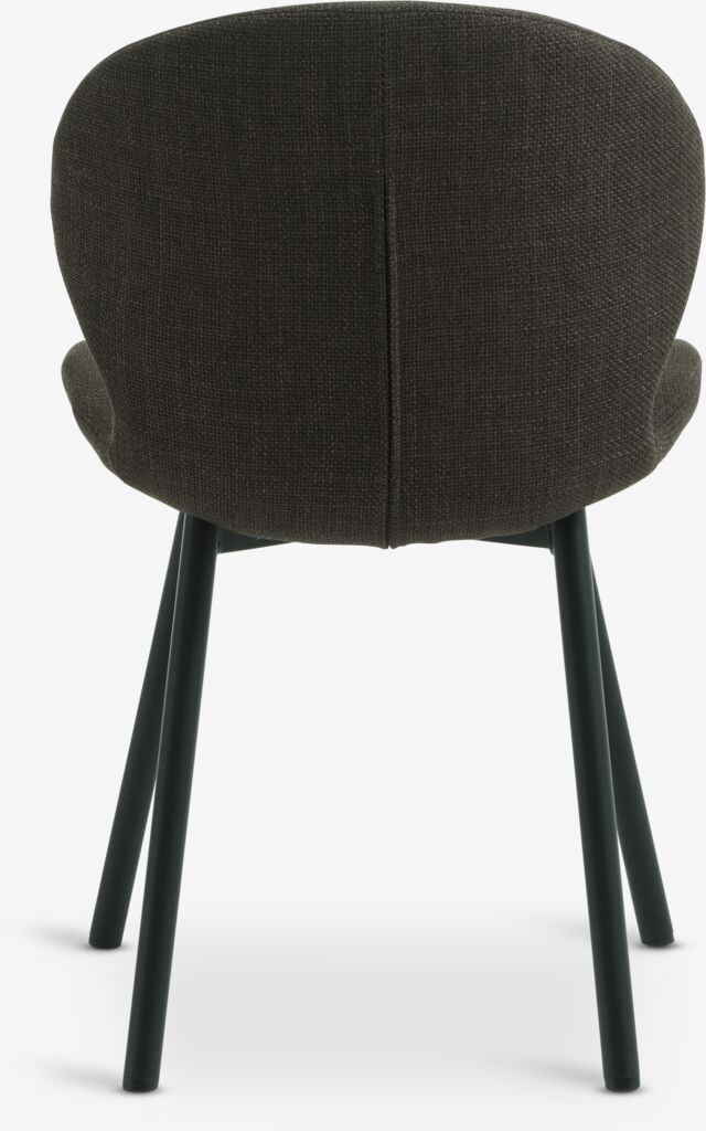 GEVNINGE Matstol GEVNINGE mörkbrunt tyg/svart