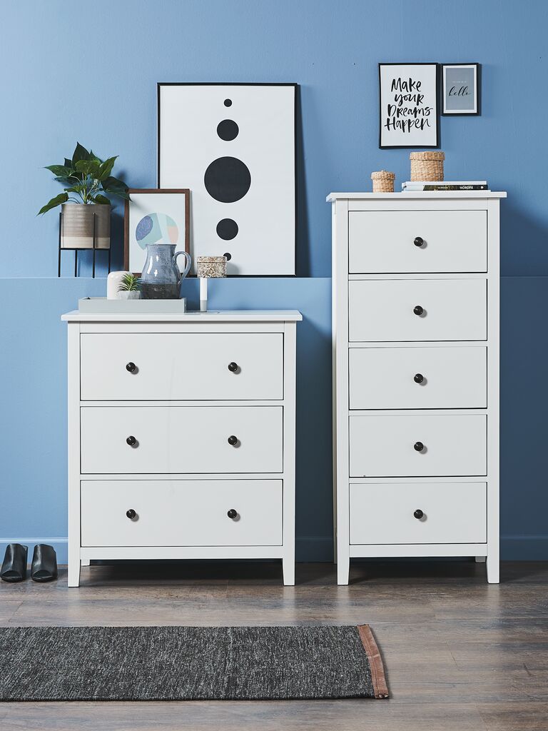 NORDBY Byrå NORDBY 5 lådor vit