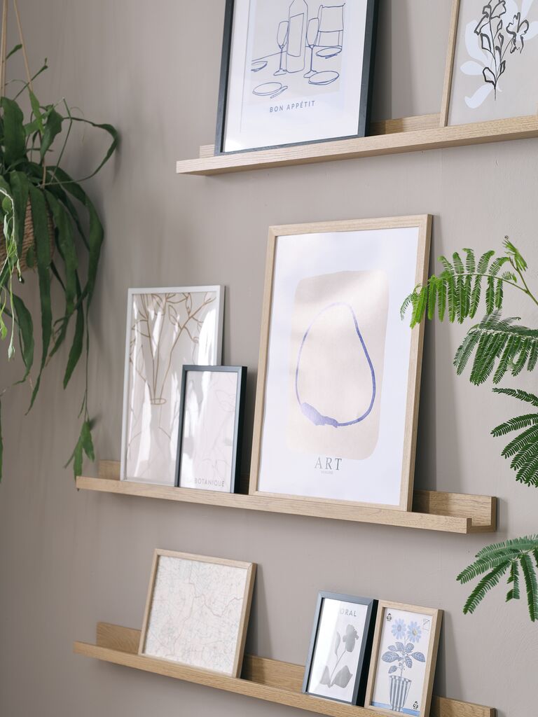 AVNEDE Fotohylla AVNEDE 115x7 natur ekfärgad