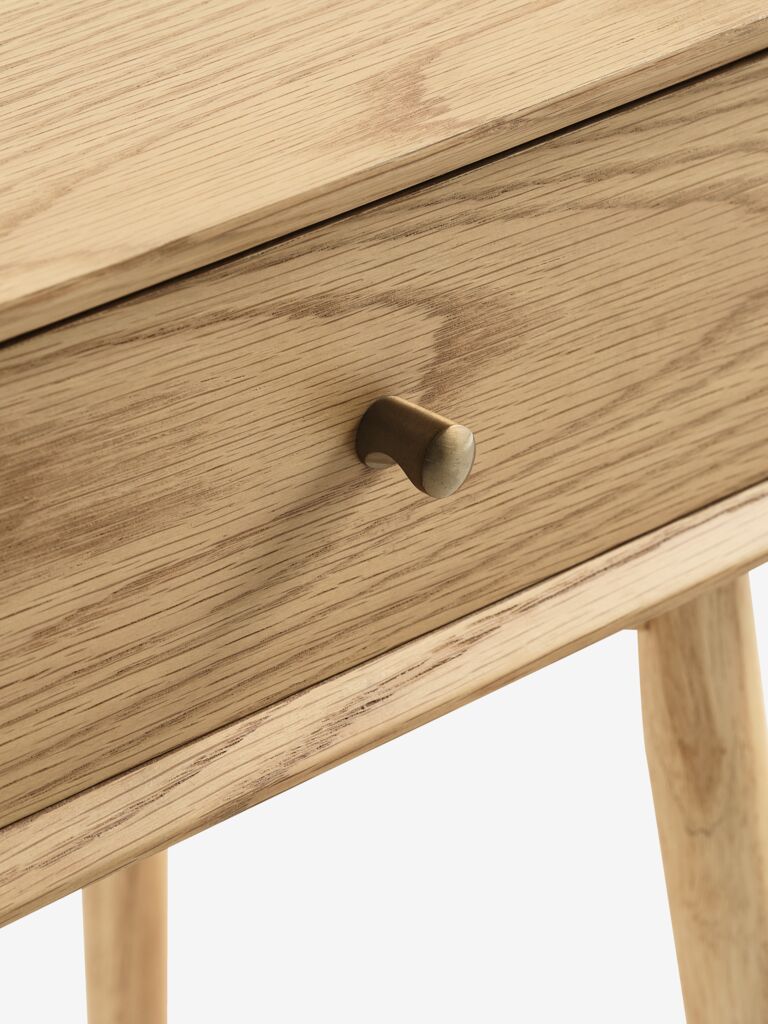 HOKKSUND Sängbord HOKKSUND 1 låda natur ek