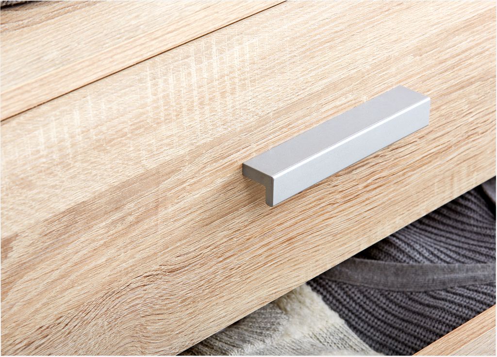 TAPDRUP Byrå TAPDRUP 5 lådor bred ljus ekfärgad