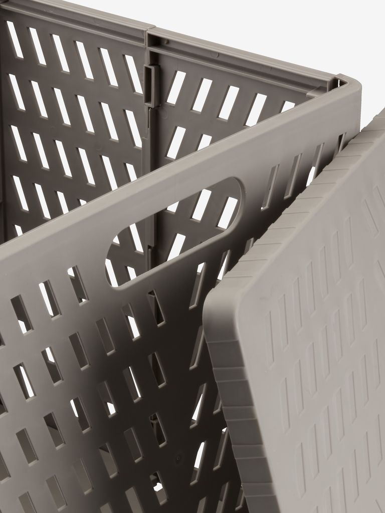 MILAS Korg MILAS B28xL30xH30cm m/lock hopfällbar grå