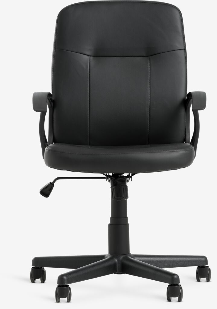 NIMTOFTE Kontorsstol NIMTOFTE svart konstläder/svart