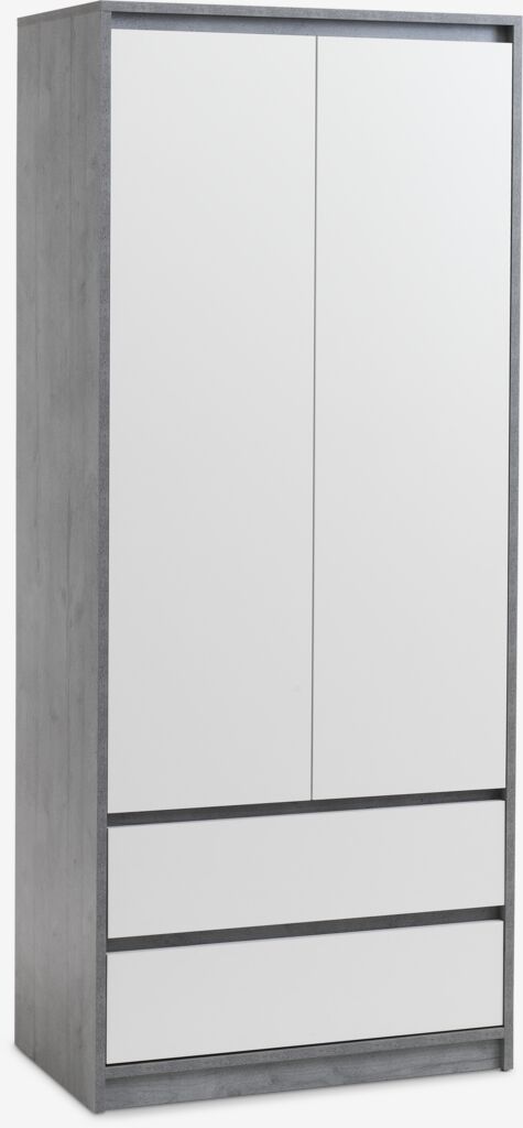 BILLUND Garderob BILLUND 80x193 vit/betong