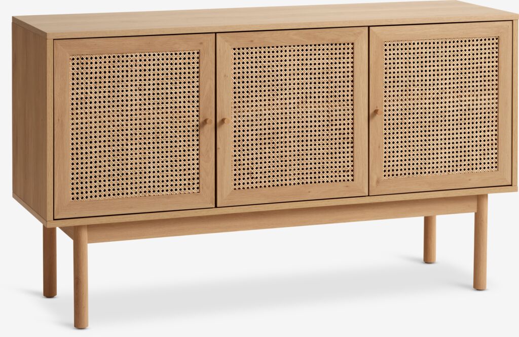 HALMSTAD Skänk HALMSTAD 3 dörrar varm ekfärgad