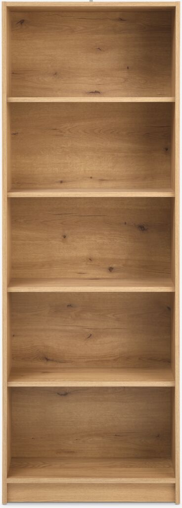 HORSENS Bokylla HORSENS 5 hyllor varm ekfärgad
