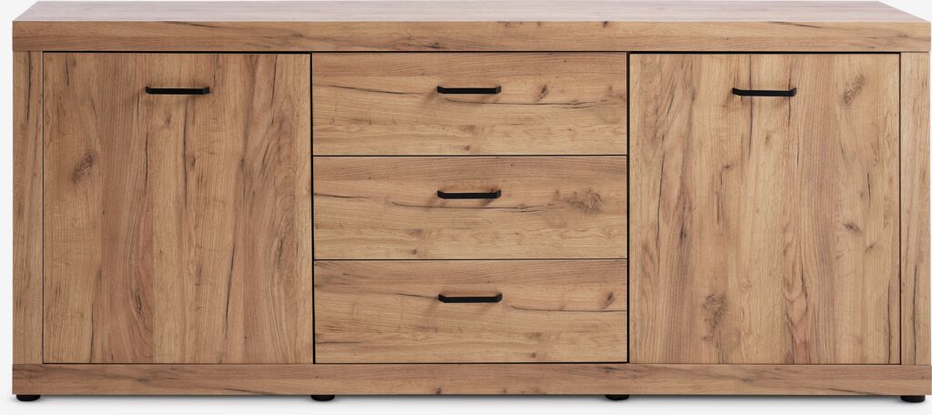 LINTRUP Skänk LINTRUP 2 dörrar 3 lådor natur vildekfärgad