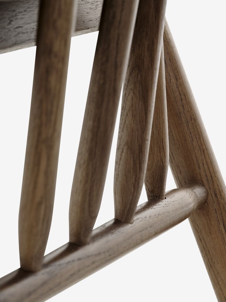 LYKSBORG Matstol LYKSBORG mörk ek/mörk sand tyg