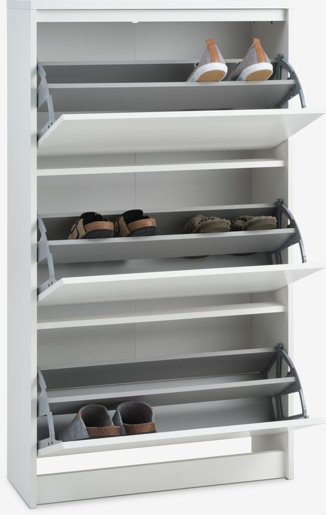 LIMFJORDEN Skoskåp LIMFJORDEN 3 fack vit