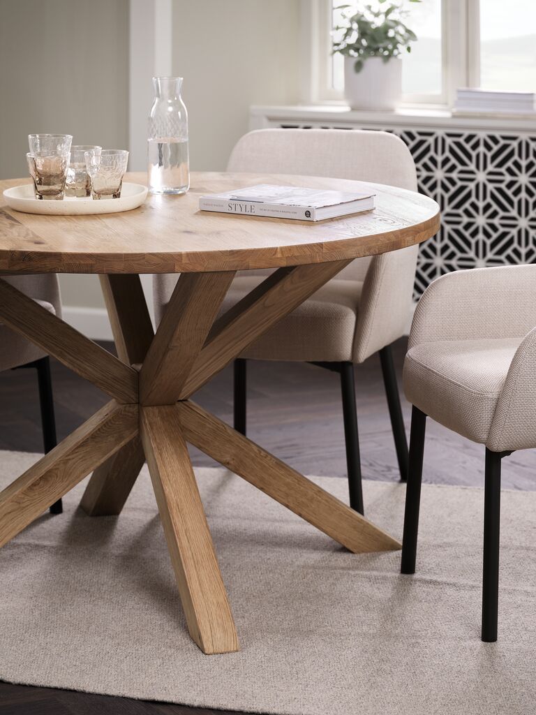 GRIBSKOV Matbord GRIBSKOV Ø120 natur ek