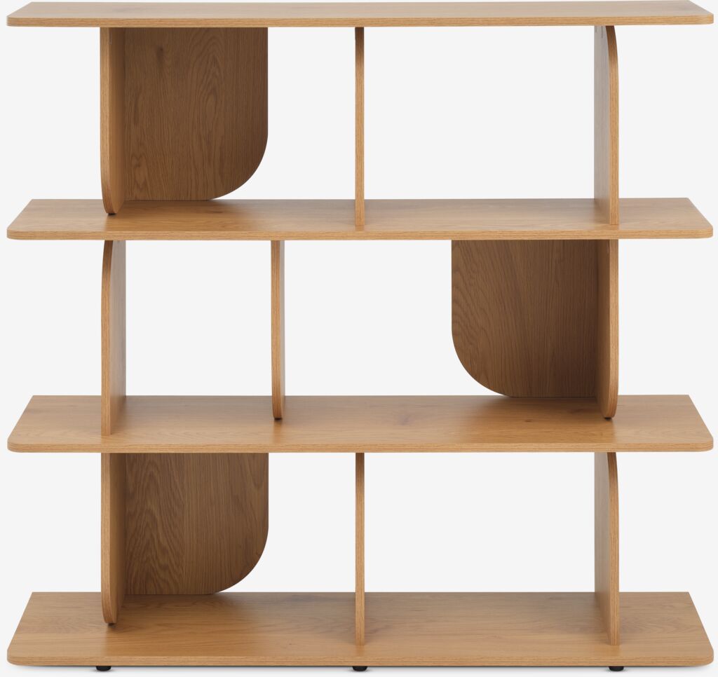 LYNGERUP Hyllenhet LYNGERUP 4 hyllor varm ekfärgad