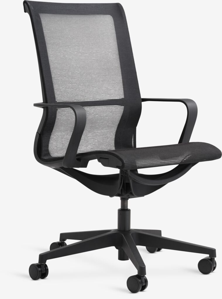 FOLBY Kontorsstol FOLBY svart mesh/svart