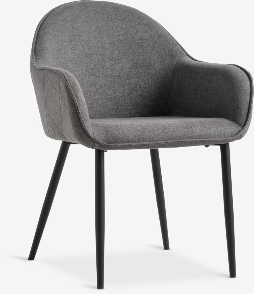 SABRO Matstol SABRO grått tyg/svart