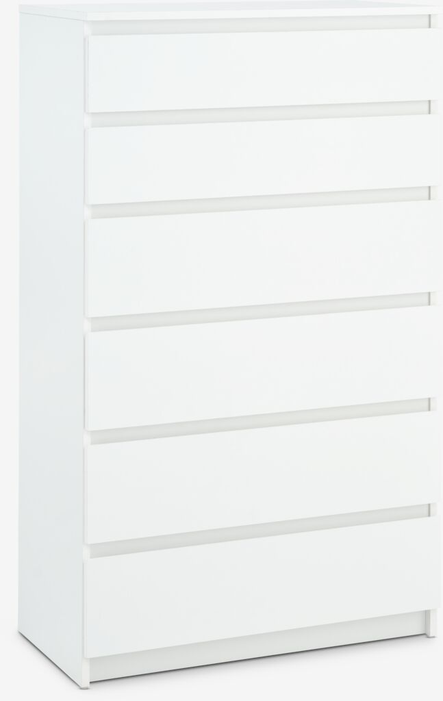 TANGE Byrå TANGE 6 lådor vit