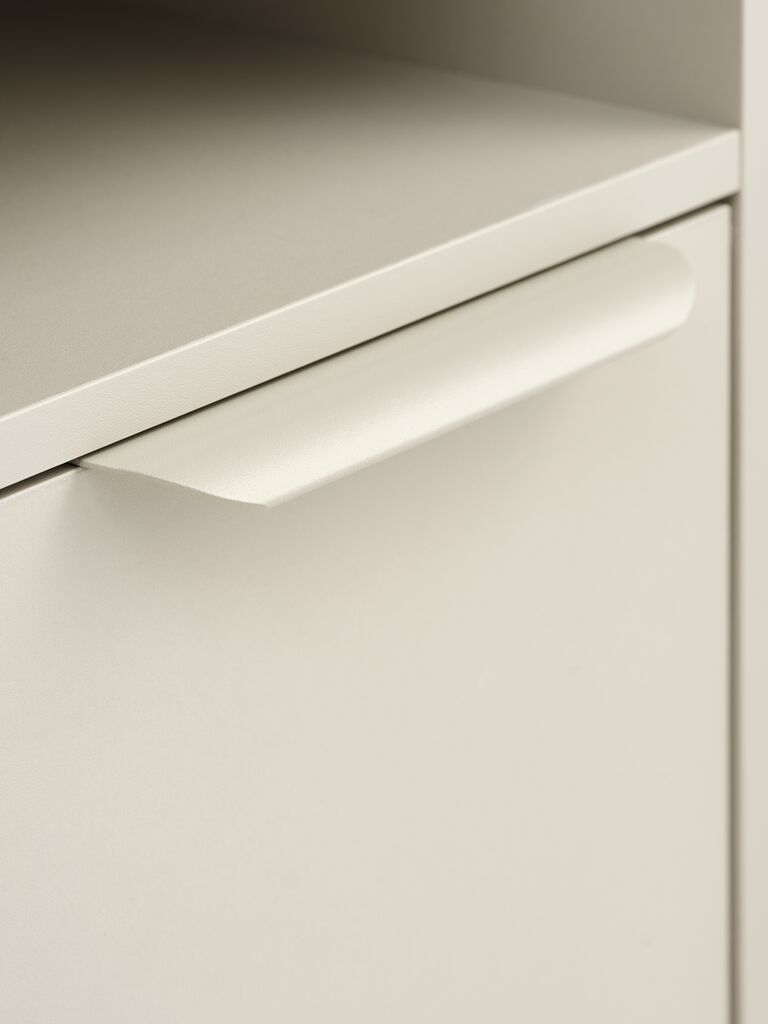 SKAVE Sängbord SKAVE 1 dörr beige