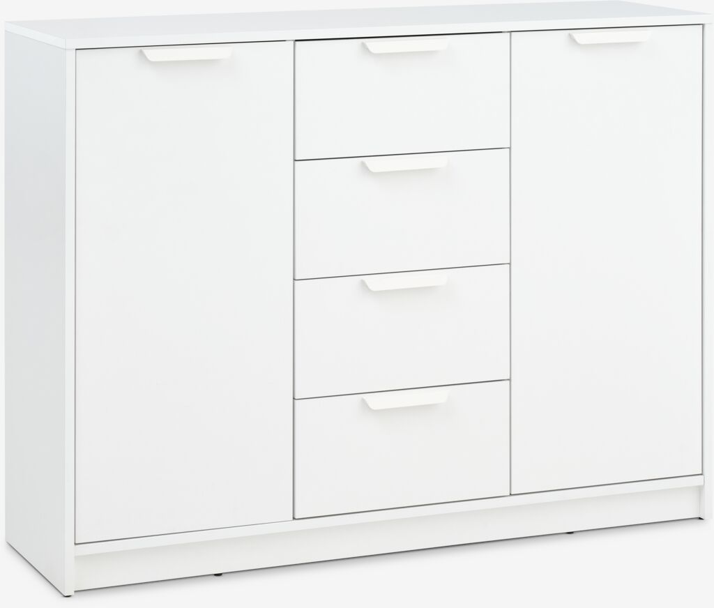 JENSLEV Skänk JENSLEV 2 dörrar 4 lådor vit