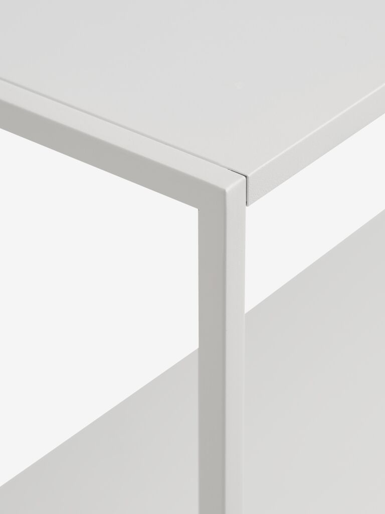 VIRUM Avlastningsbord VIRUM 26x80 m/hylla vit