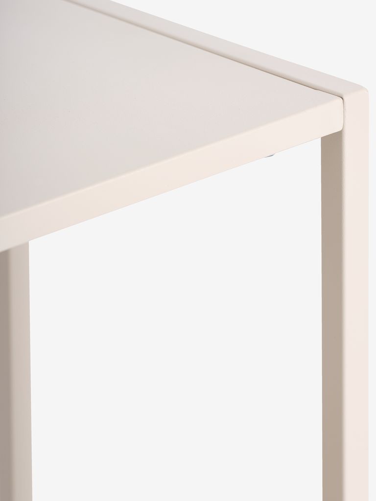 VIRUM Avlastningsbord VIRUM 26x80 m/hylla beige