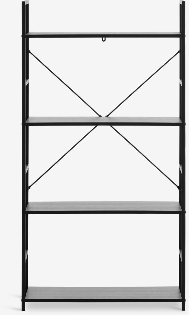 ASTRUP Hyllenhet ASTRUP 4 hyllor svart